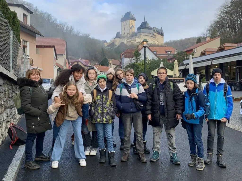 Vánoční výlet 6. třídy na Karlštejn 1